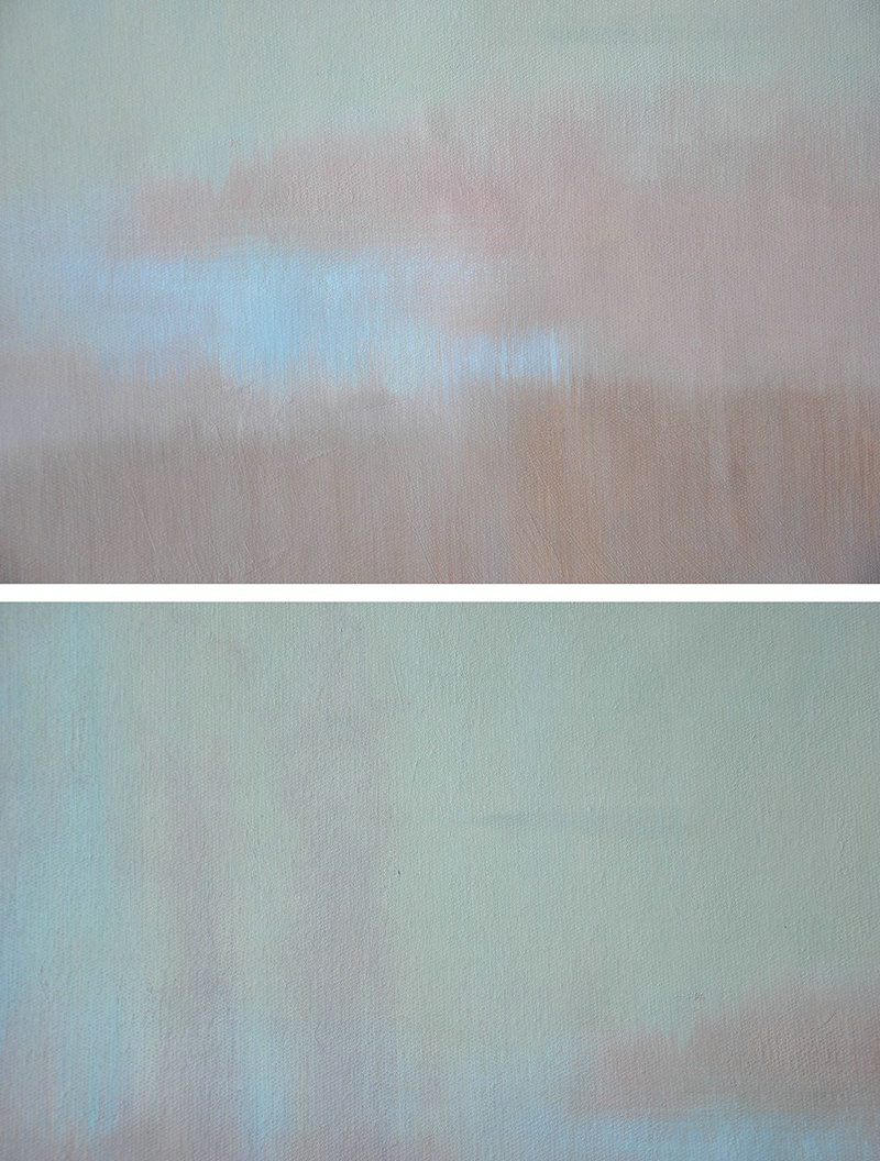 Extra Large Acrylic Painting On Canvas,Abstract Landscape Oil Painting,Original Art Acrylic Painting,Sky Blue,Pink,Light Yellow